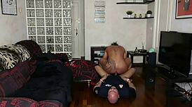 Big clit cop gets fucked anally by bodybuilder before squirting everywhere!