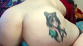 dragon toy stretches my furry pussy wide open!! 🐉🔥