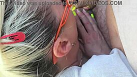 i told boss to spread my legs public rimjob dont miss it