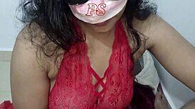 hot indian wife gulps cumshot facial after deep blowjob sex