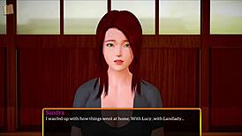 Redhead with big tits big ass plays naughty family game tease