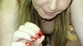 StepMom's Deepthroat Blowjob Makes Stepson Explode