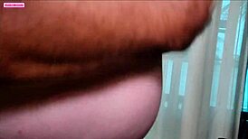 she fingers her pussy then takes 25cm monster anal creampie deep