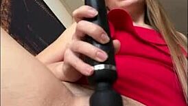 Petite blonde housewife masturbates homemade to explosive anal tease finish.