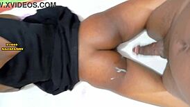 Black Teen Student Overwhelmed by Teacher's Intense Homemade Fuck