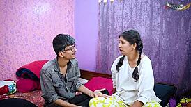 Stepfather pounds stepdaughter's tight holes in hardcore rough family fuck frenzy