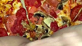 saudi arabian snowwhite teen sneaks pizza chocolate cheese masturbation fetish in la – squirting everywhere