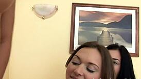 Cute Girls Lick Wet Pussies and Tight Asses Erotically