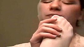 She wears sexy nylon stockings so well