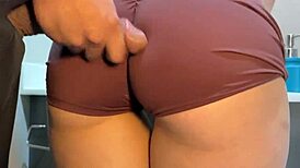 stepsis hits bathroom post-gym so i free use her juicy ass and perfect athletic body part two