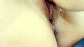 Amateur Asian couple licks cute petite girl's ass and pussy hungrily.