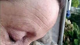 pov hotwife candi annie milks huge cock at pool then swallows every drop