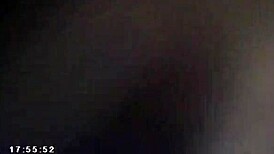 half-asian big boob brunette in glasses gets her shaved pussy powerfucked backstage