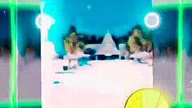 STOCKING GODDESS BLONDE MISTRESS DOMINATES IN FISHNET MALEDOM OBSESSION!