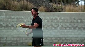 cockloving babe devours and rides coach hard