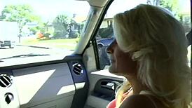 blonde milf mom spreads shaved pussy for anal fingering and doggy on bed