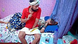 i'm poundin my juicy hot indian housewife's pussy after her romantic bedroom blowjob