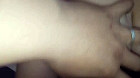 mi mamita jerks me off hard with massive cum explosion