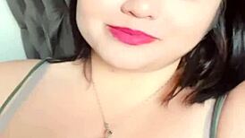 lily the bbw influencer teases her massive tits on webcam for fans