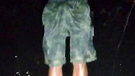 Park Photoshoot Turns Steamy with Skinny Beautiful Mature Gym Model