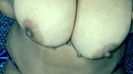 hey watch this hot indian girl press huge saggy tits finger hairy wet pussy closeup