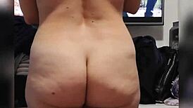 freshly showered latina wife with huge tits and ass