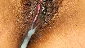 watch this latina milf's dripping wet pussy get creamy close-up pounding ending