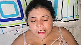 blonde latina girlfriend's pale ass gets punished hard with deep anal drilling