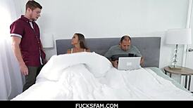 Fucksfam Stepsom Havana Bleu Fucked Hard In Front Of Old Man Fetish