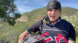 Blonde pornstar's bubble butt in thong panties teases big cock at beach yoga party