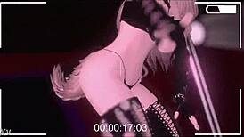 Vrchat pole dancing montage with smooth spins and seductive moves.