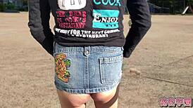 feel me climaxing hard from anal vibrator in miniskirt boots