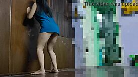 Isn't this big ass college girl's home workout making you want to join her sweaty session?