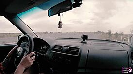 Long Haired Brown Eyed Teen Slut Sucks Monster Cock Then Fucks Outdoors for License