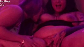 girls ravage cocks in wild foot fetish orgy