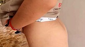 damn colombian engineer nataly's perfect body rides boss cock pre-work 😏