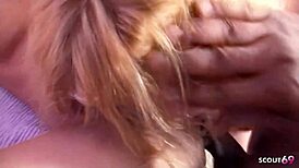 Two best friends picked up at party for big black cock POV FFM anal threesome