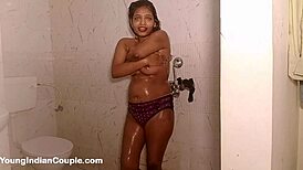 INDIAN COLLEGE COED DANCES NUDE IN SHOWER ?? FINGERING HER YOUNG PUSSY