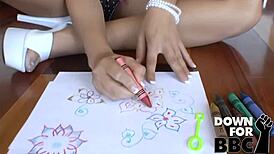 Alyssa Jordan submits to new black stepdad's huge bbc pounding