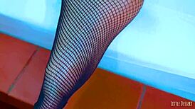 picture her petite shaved pussy quivering from lovense lush toy play in private asian teen solo