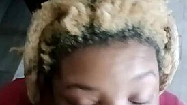 shhh watch this ebony princess deliver silent deepthroat action up close