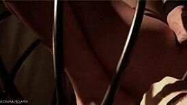 Obedient Slave Crawls Leashed to Master's Nest for Outdoor Suck!