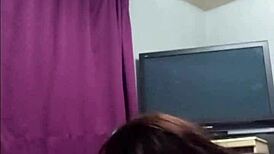 she skips cleaning to suck my cock deep instead