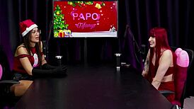 alie oficial kisses friends, dreams of wild gangbang on sheer red