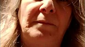 hey watch this french milf slave flash tits outdoors with buttplug