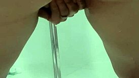 juicy teen asshole squirts bent over in bathroom mirror