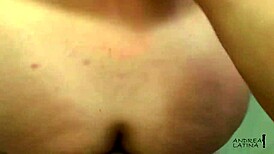 horny latina's big ass filled with cum in homemade pov closeup