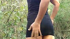 check out my greedy little ass teasing in the wild mountains 🍑🌿😈