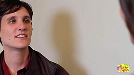 Hot blonde lesbian sucks wet clit and licks perky nipples