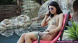 Brandi Love's Big Tits Stepmom Pussy Licked by Gina Valentina Ass